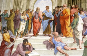Platon si Aristotel in lyceum